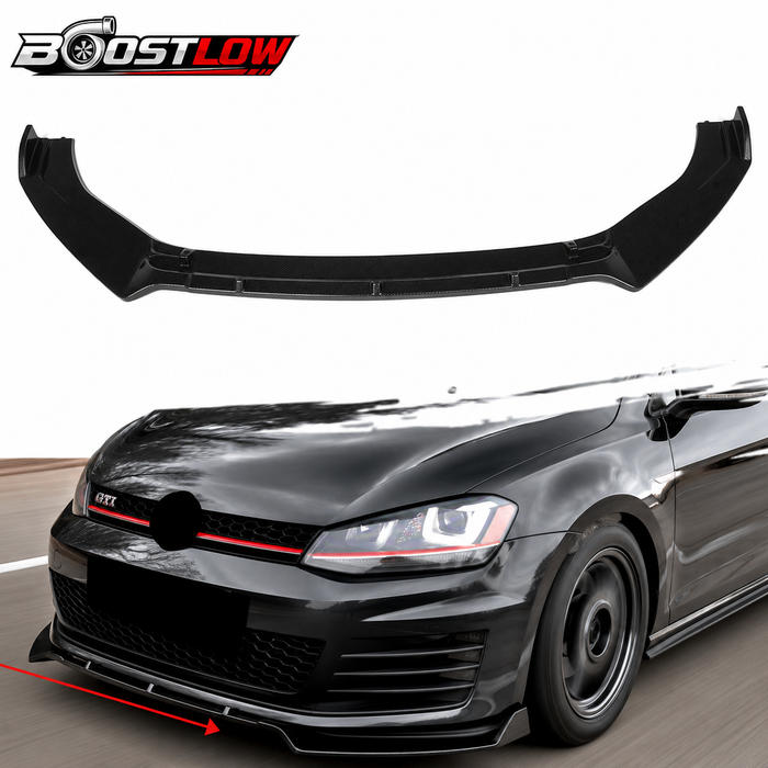 BOOSTLOW RAZOR V2 Front Splitter – MK7 / MK7.5 GTI • GTD • R